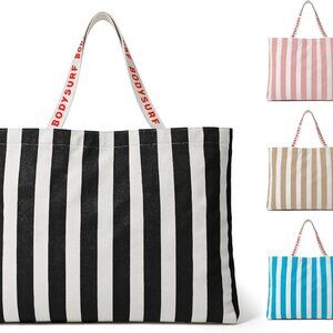 Canvas Tote Bag for Women - Beach Tote, Summer Bag for Travel, Pool, Weekender,